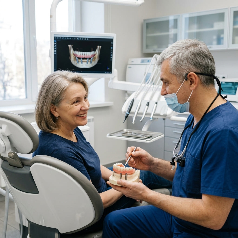 Все зубы за один день: имплантация All-on-4 и All-on-6 в Кишиневе